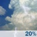 Monday: A slight chance of showers and thunderstorms. Mostly cloudy, with a high near 88. Southeast wind 10 to 15 mph, with gusts as high as 30 mph. Chance of precipitation is 20%. New rainfall amounts less than a tenth of an inch possible. Monday: Slight Chance Showers And Thunderstorms