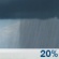 This Afternoon: A slight chance of rain showers after 4pm. Mostly sunny. High near 91, with temperatures falling to around 88 in the afternoon. Southeast wind around 5 mph. Chance of precipitation is 20%. This Afternoon: Slight Chance Rain Showers